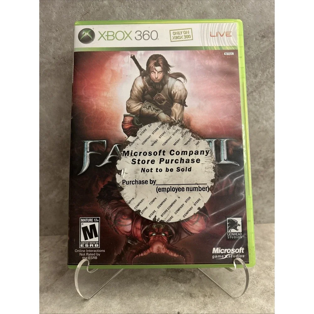 Microsoft Fable 2 (Xbox 360, 2018) Microsoft Company Store Purchase